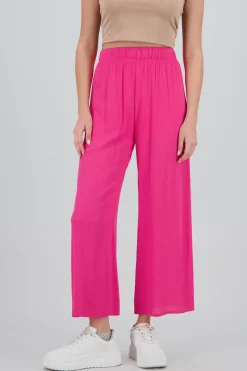 Pantalón Wide Leg Cintura Elástico