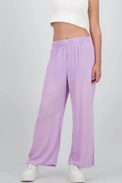 Pantalón Wide Leg Cintura Elástico
