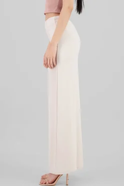 Pantalón Wide Leg Cintura Alta Costuras