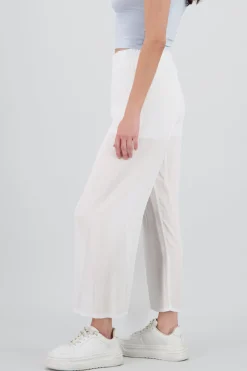 Pantalón Wide Leg Cintura Elástico