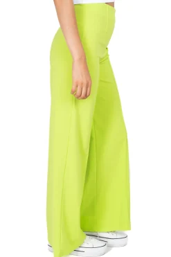 Pantalón Wide Leg Cintura Alta Costuras