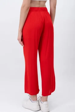 Pantalón Wide Leg Cintura Elástico