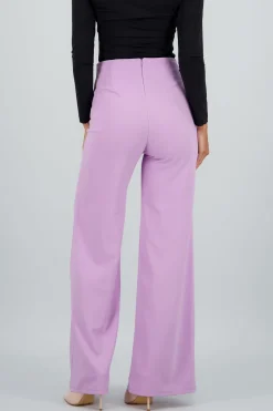 Pantalón Wide Leg Cintura Alta Costuras