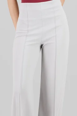 Pantalón Wide Leg Cintura Alta Costuras