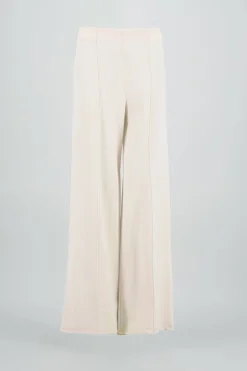 Pantalón Wide Leg Cintura Alta Costuras