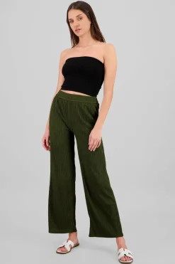 Pantalón wide textura bandana