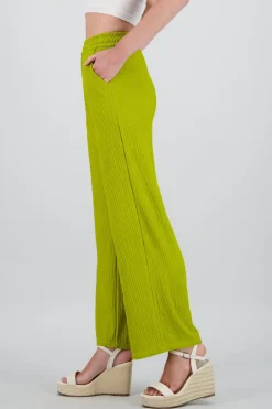 Pantalón wide textura bandana