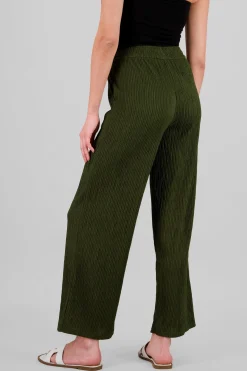 Pantalón wide textura bandana