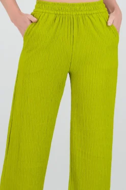 Pantalón wide textura bandana