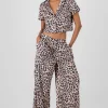Pantalon amplio animal print