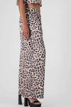 Pantalon amplio animal print