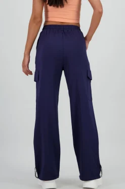 Pantalon amplio detalle franja