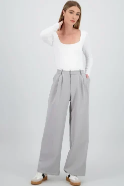 Pantalon amplio doble pretina