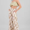 Pantalon amplio estampado tropical