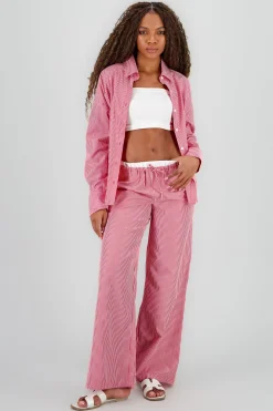 Pantalon amplio rayas