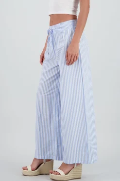 Pantalon amplio rayas