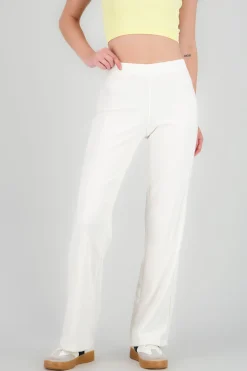 Pantalon amplio rib