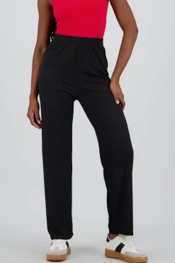 Pantalon amplio rib liso