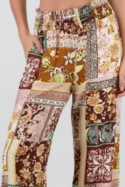 Pantalon amplio smock pretina