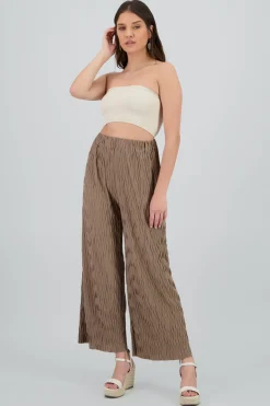 Pantalon amplio textura