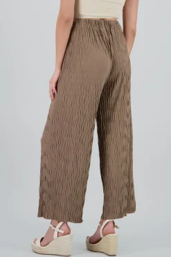 Pantalon amplio textura