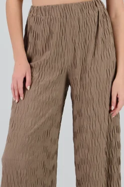 Pantalon amplio textura