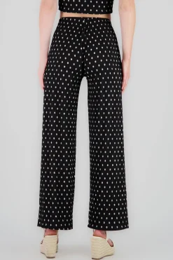 Pantalon amplio textura polkas
