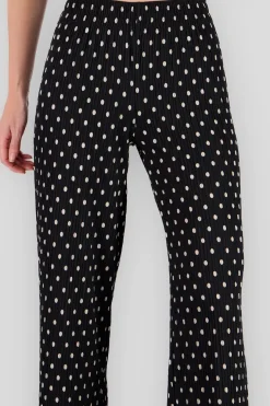 Pantalon amplio textura polkas