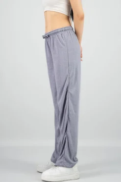 Pantalon flare suave liso