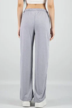 Pantalon flare suave liso