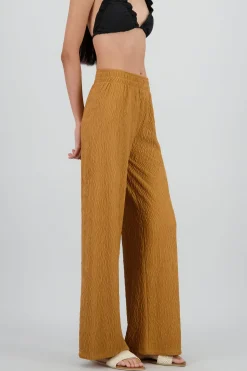 Pantalon flared textura