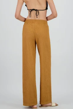 Pantalon flared textura
