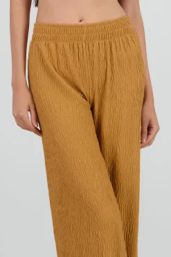 Pantalon flared textura