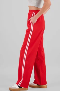 Pantalon fluido detalle rayas