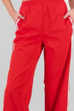 Pantalon fluido detalle rayas