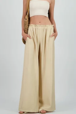 Pantalon fluido ligero detalle resorte