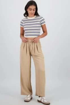 Pantalon fluido liso