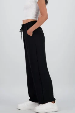 Pantalon fluido liso