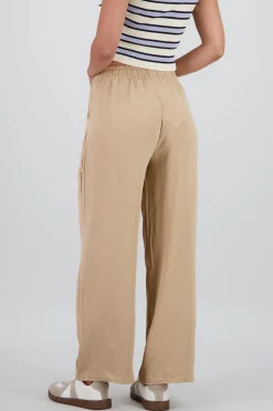 Pantalon fluido liso