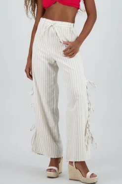 Pantalon fluido rayas