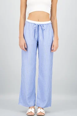 Pantalon fluido rayas detalle resorte