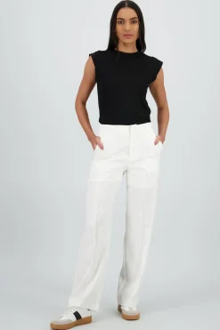 Pantalon fluido wide leg