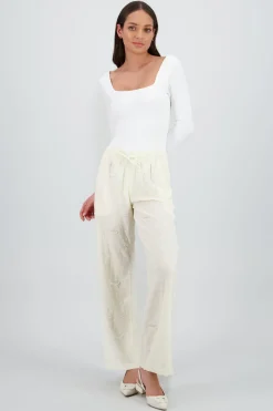 Pantalon jareta textura ligero