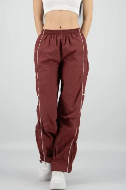 Pantalon liso con contraste
