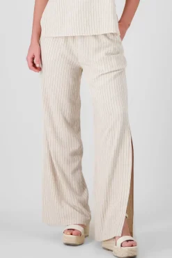 Pantalon rayas lino