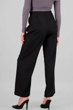 Pantalon recto detalle doble pinza bolsas