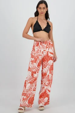 Pantalon recto detalle smock ancho