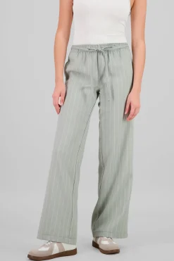 Pantalon recto rayas detalle resorte