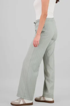 Pantalon recto rayas detalle resorte