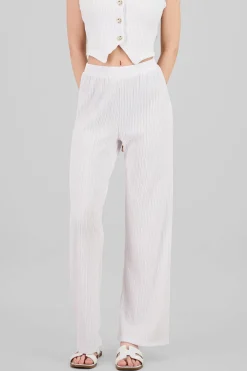 Pantalon recto textura